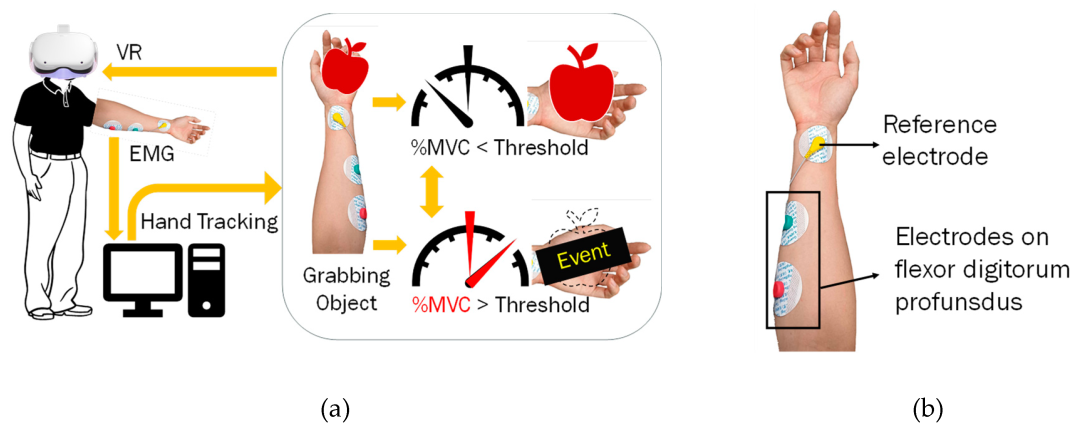 基于sEMG与手部追踪的感官VR交互上肢康复系统