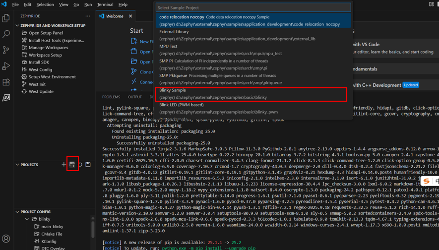 当RA MCU遇见Zephyr系列（4）——闪灯程序的构建与调试