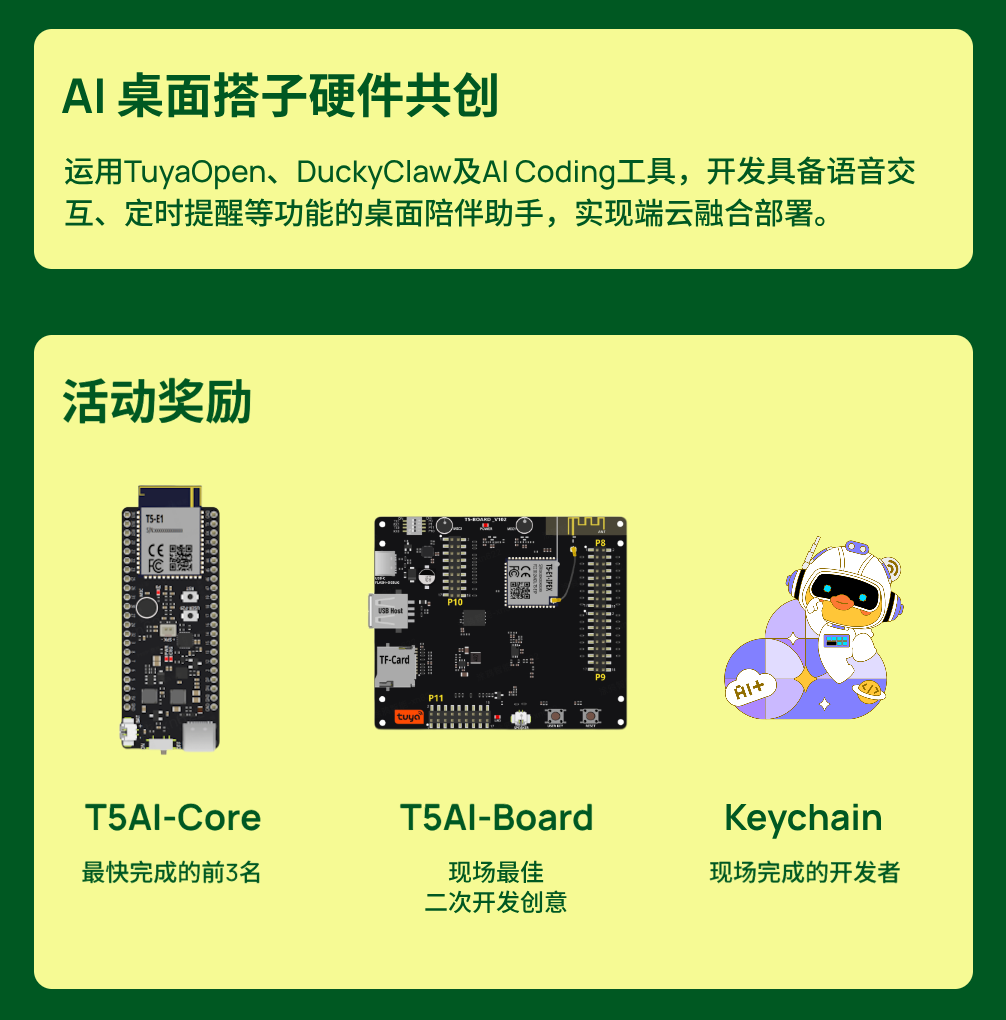 AI硬件Workshop｜muShanghai × 涂鸦智能邀你从零全栈实操，筑造专属AI桌面陪伴助手